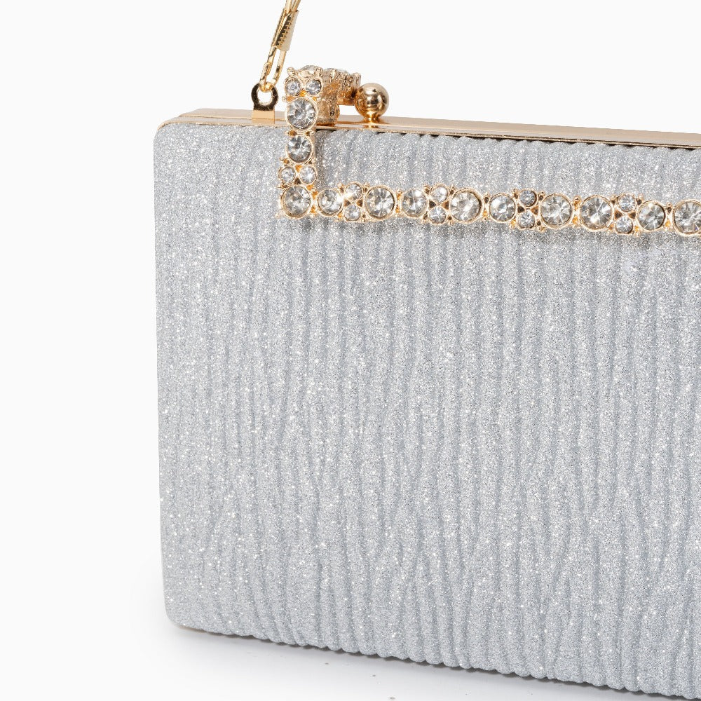 Pleated Clutch Bag by Maria