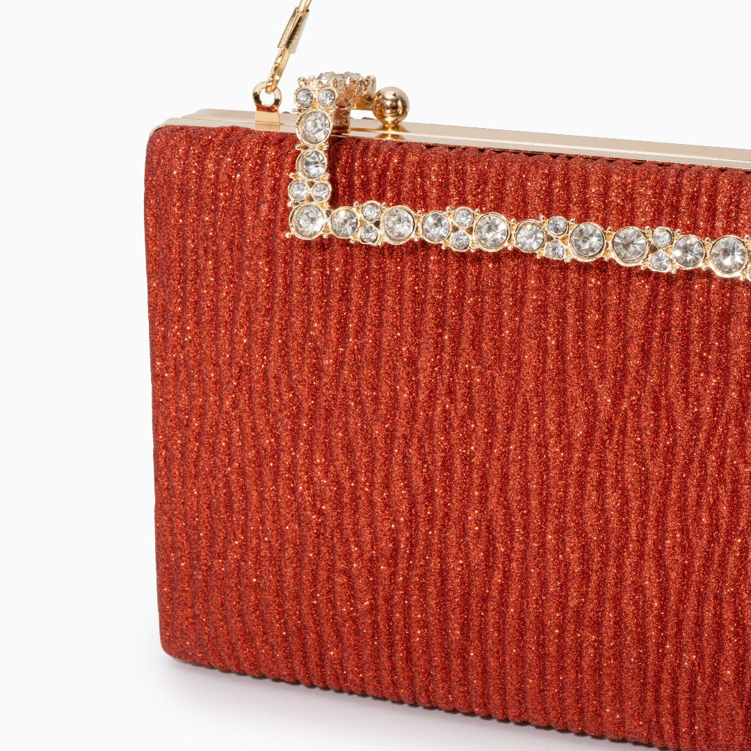 Pleated Clutch Bag by Maria