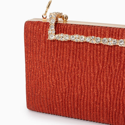 Pleated Clutch Bag by Maria