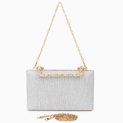 Pleated Clutch Bag by Maria