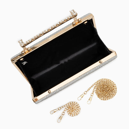 Pleated Clutch Bag by Maria