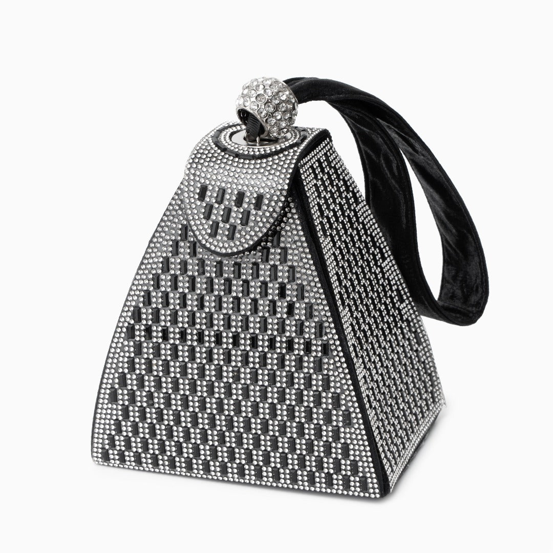Pyramid Crystal Handbag