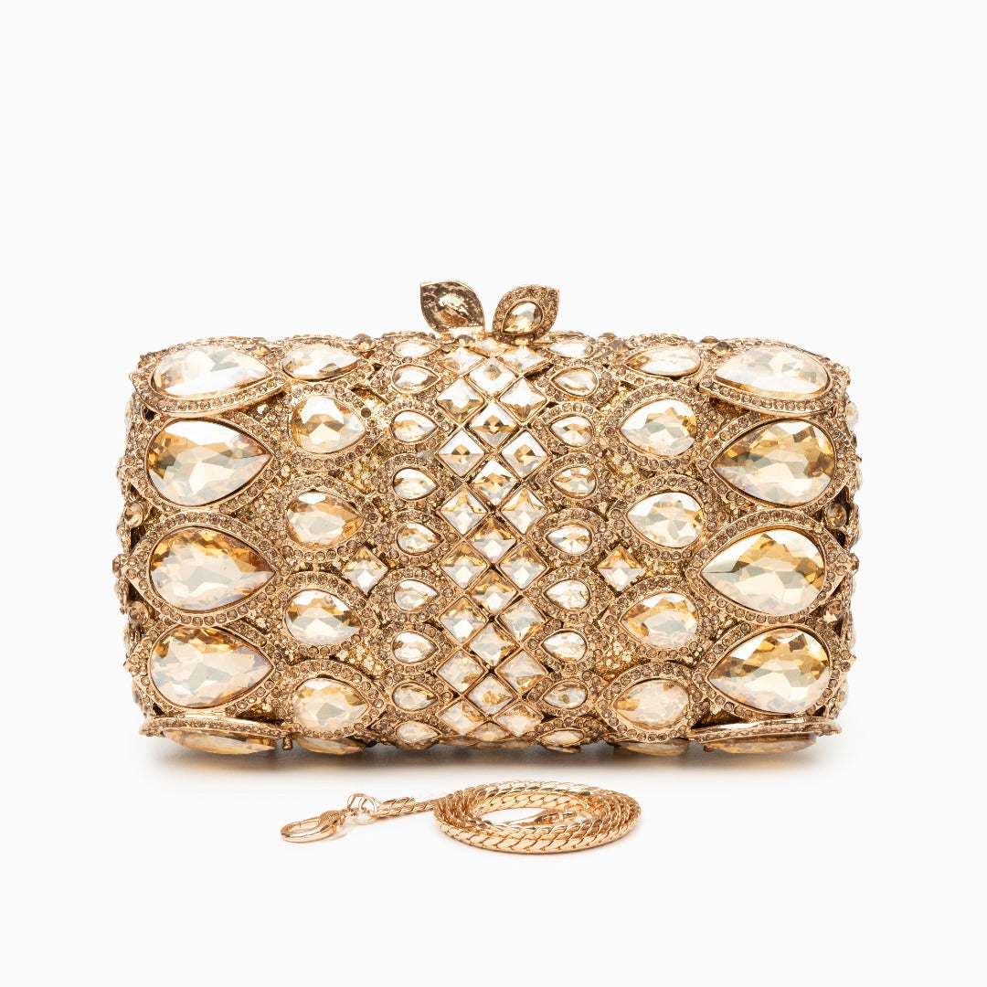 Rhinestone Crystal Clutch Bag by Reina