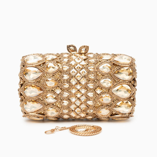 Rhinestone Crystal Clutch Bag by Reina
