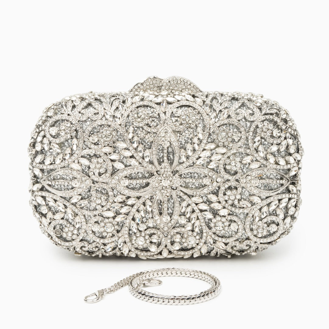 Athena Rhinestone Clutch Bag