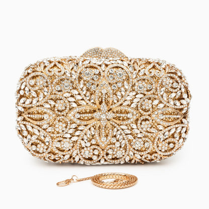 Athena Rhinestone Clutch Bag
