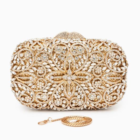 Athena Rhinestone Clutch Bag