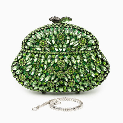 Green Ophelia Crystals Clutch