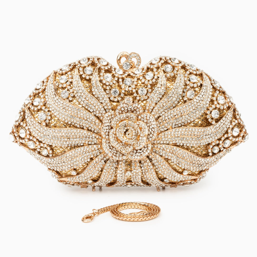 Rhinestone Clutch Bag by Valerie