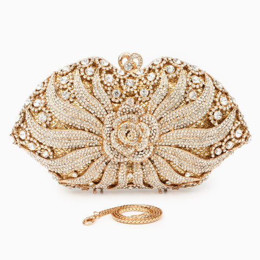 Rhinestone Clutch Bag by Valerie