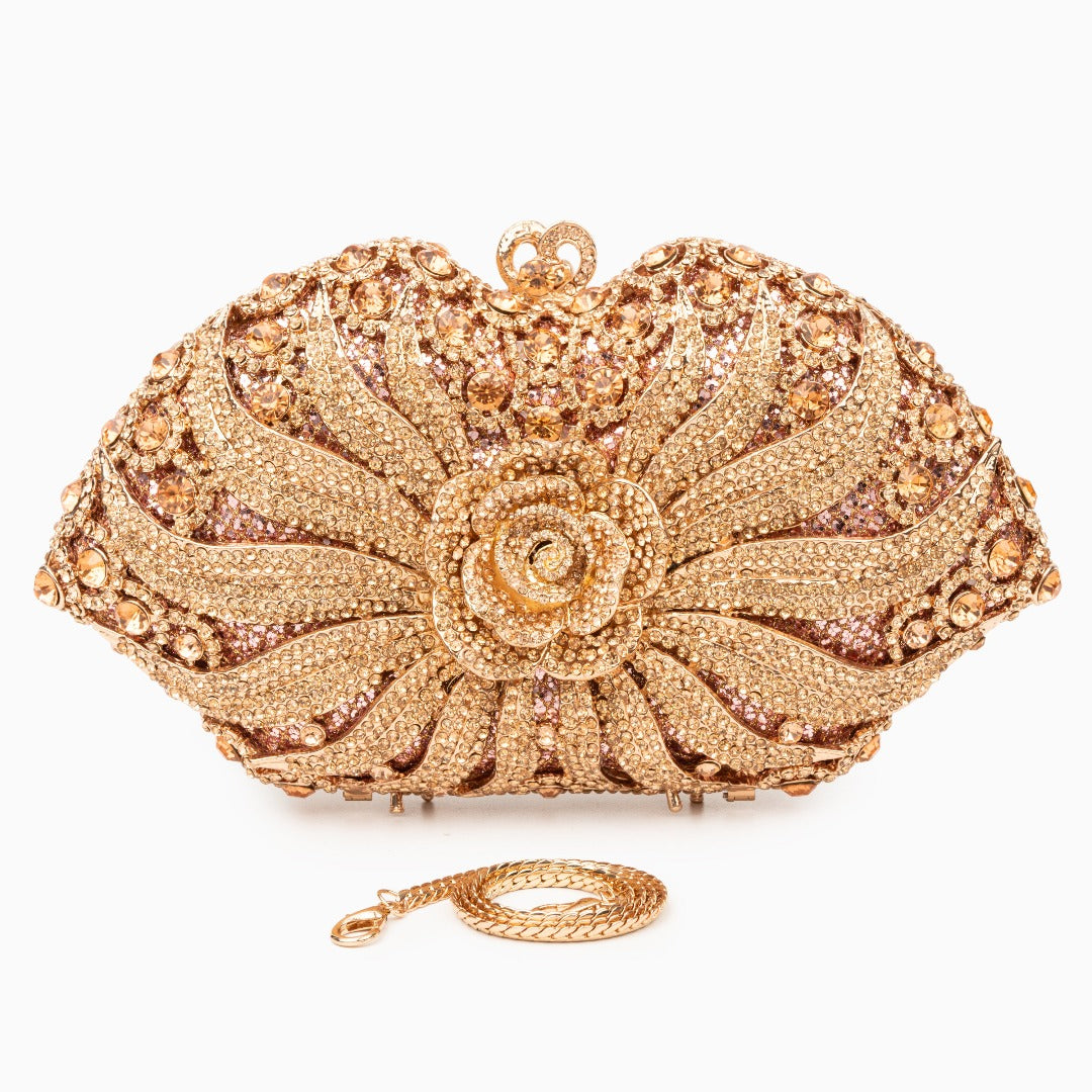 Rhinestone Clutch Bag by Valerie