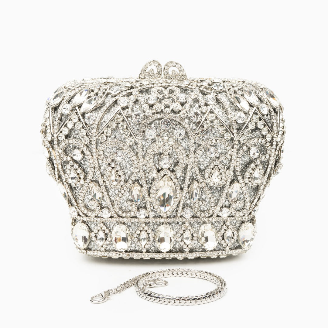 Crystal Crown Evening Bag