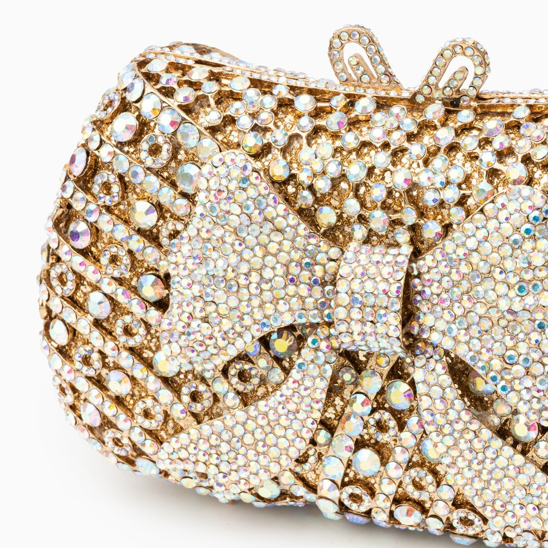 Diamonds Bow Clutch by Lauren