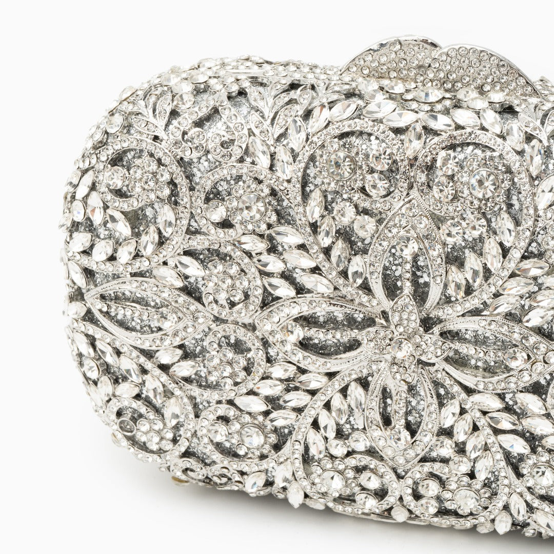 Athena Rhinestone Clutch Bag
