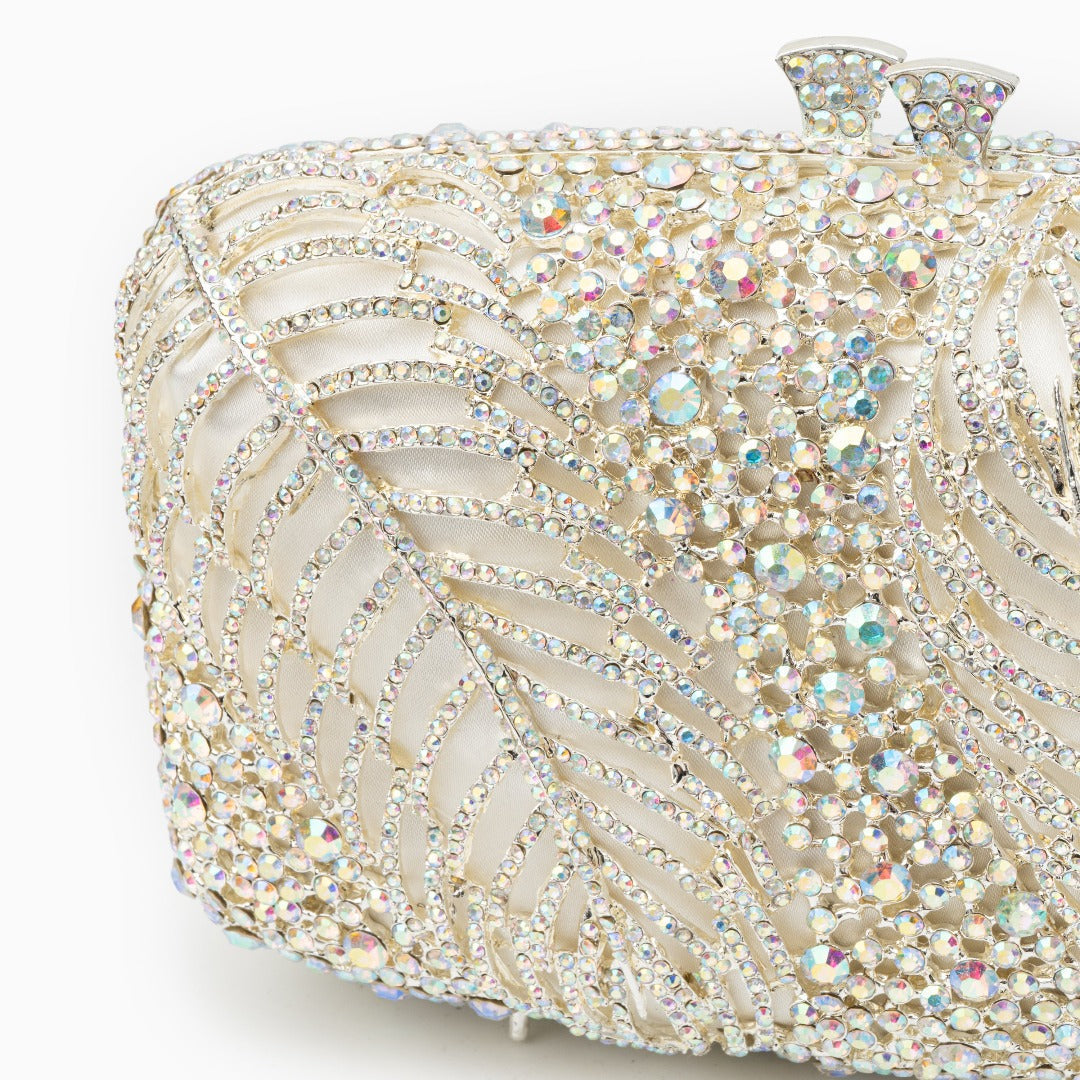 Sparkling Foliage Clutch Bag