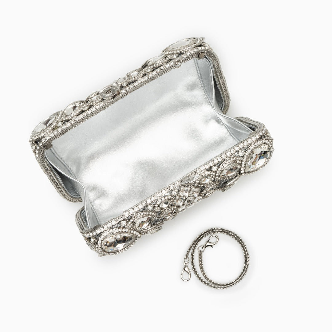Rhinestone Crystal Clutch Bag by Reina