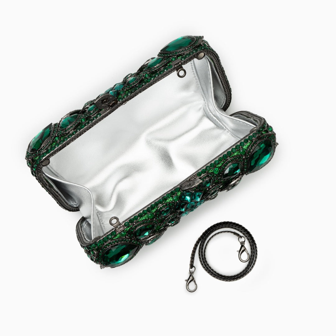 Rhinestone Crystal Clutch Bag by Reina