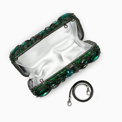 Rhinestone Crystal Clutch Bag by Reina