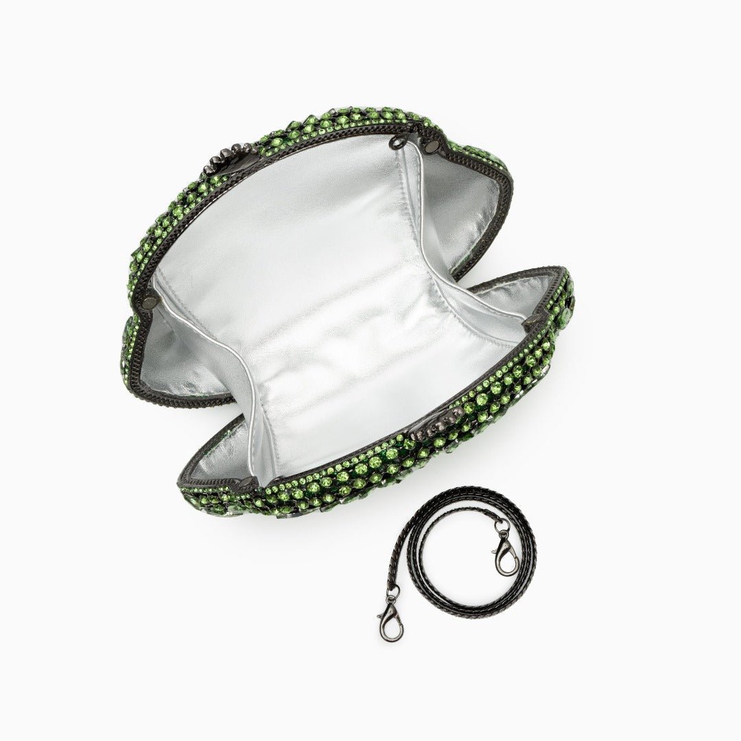 Green Ophelia Crystals Clutch
