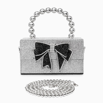 Celia Pearl Chain Bow Bag