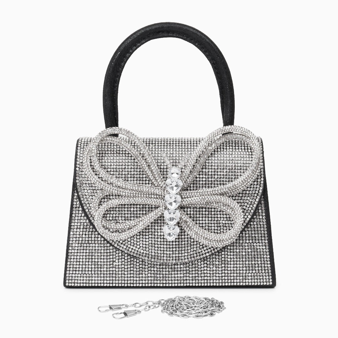 Rhinestone Butterfly Handbag