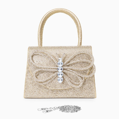 Rhinestone Butterfly Handbag