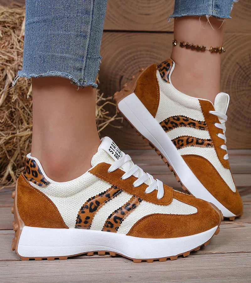 The Olivia — Retro Stripe Sneakers