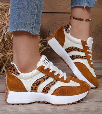 The Olivia — Retro Stripe Sneakers