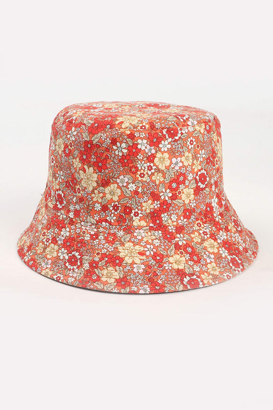 Daisy Print Reversible Bucket Hat