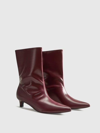 Women Ankle Boots Bordeaux