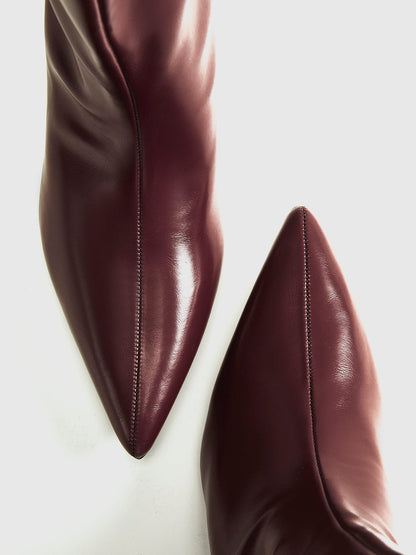 Women Ankle Boots Bordeaux