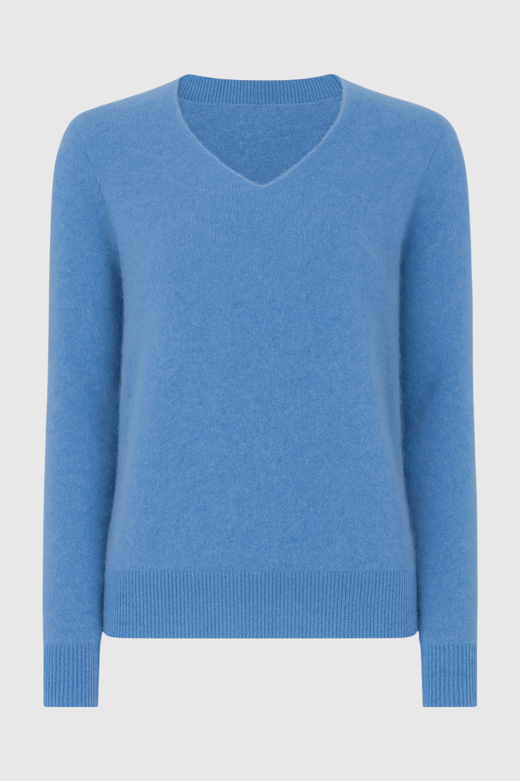 Cashmere V-Neck Sweater | Long Sleeve Knit, Slim Fit, Seamless Finish
