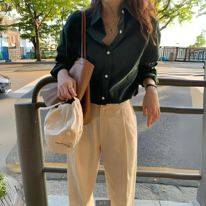 Women Blouse Satin Style