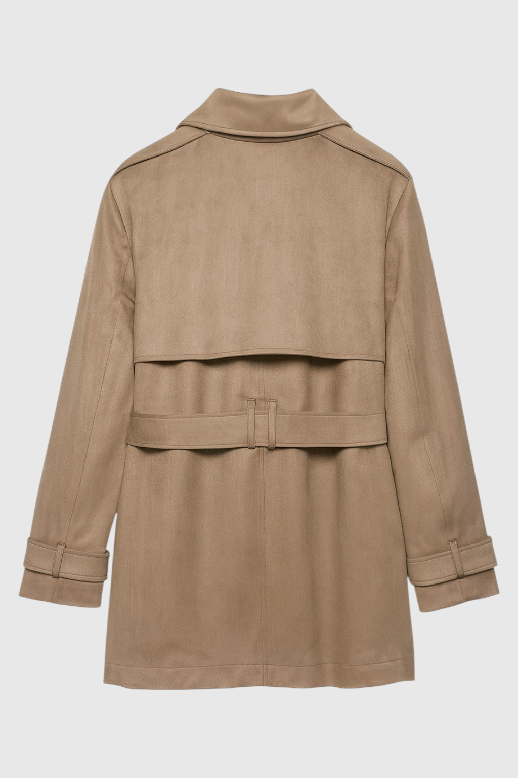 Belted Trench Jacket | Double Breasted, Notched Lapel, Regular Fit