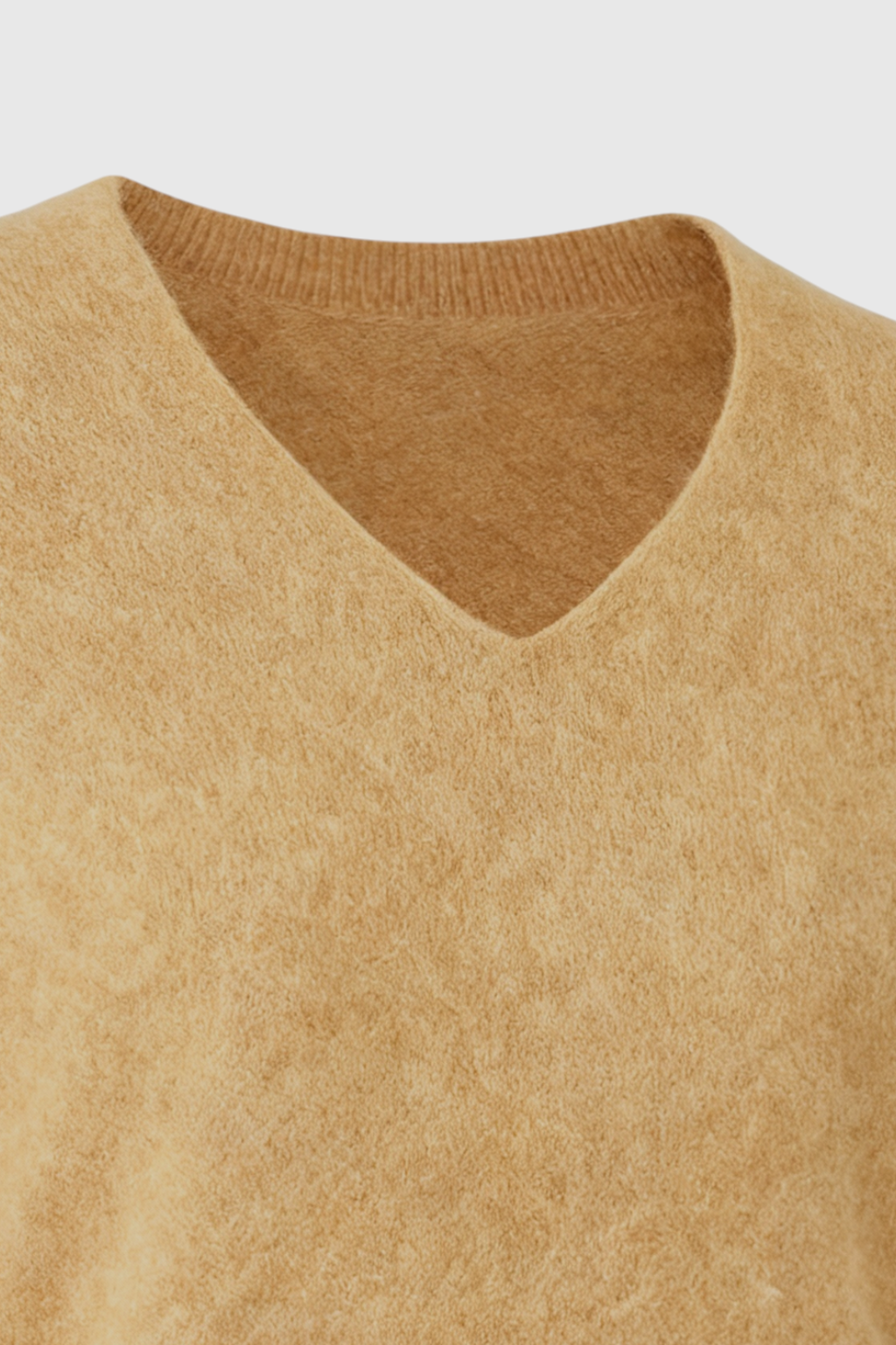 Cashmere V-Neck Sweater | Long Sleeve Knit, Slim Fit, Seamless Finish