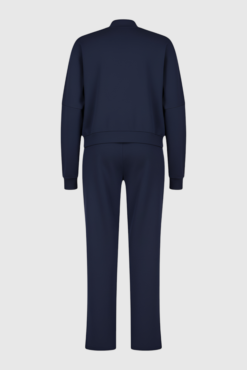 Dames Casual Donkerblauw Sweatshirt Broek Set