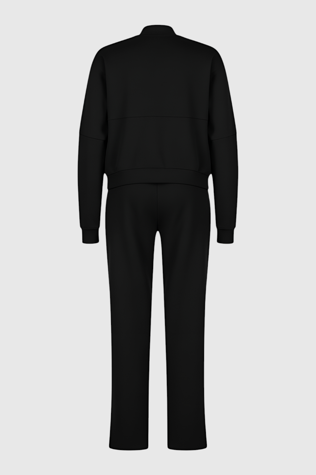 Dames Casual Zwart Sweatshirt Broek Set