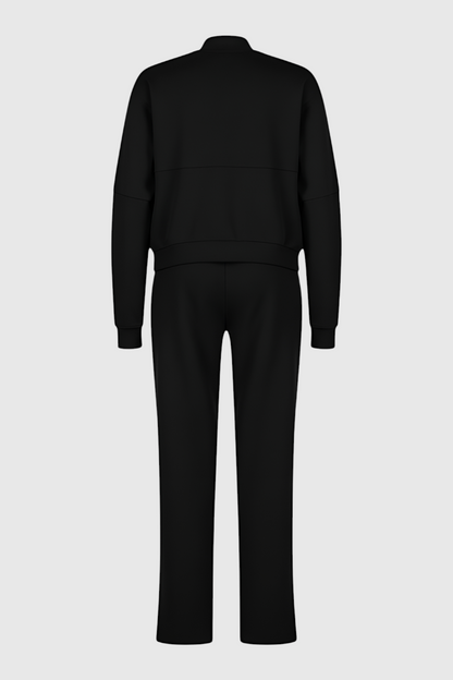 Dames Casual Zwart Sweatshirt Broek Set