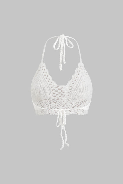 Women Crochet Crop Top