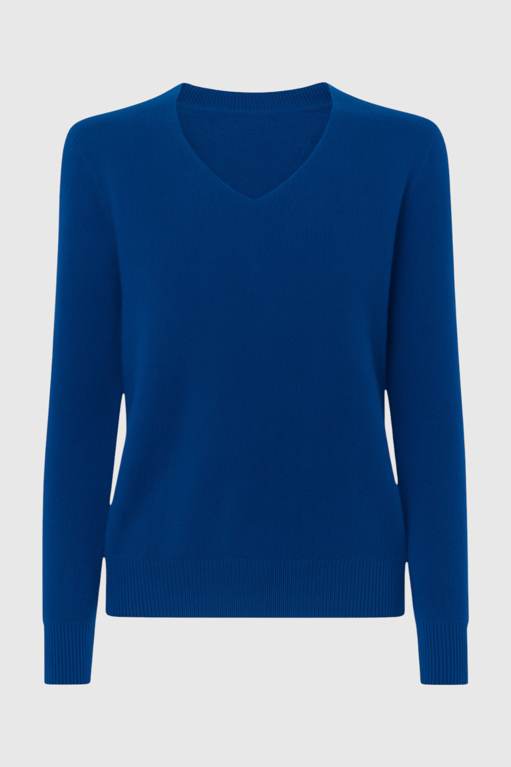 Cashmere V-Neck Sweater | Long Sleeve Knit, Slim Fit, Seamless Finish