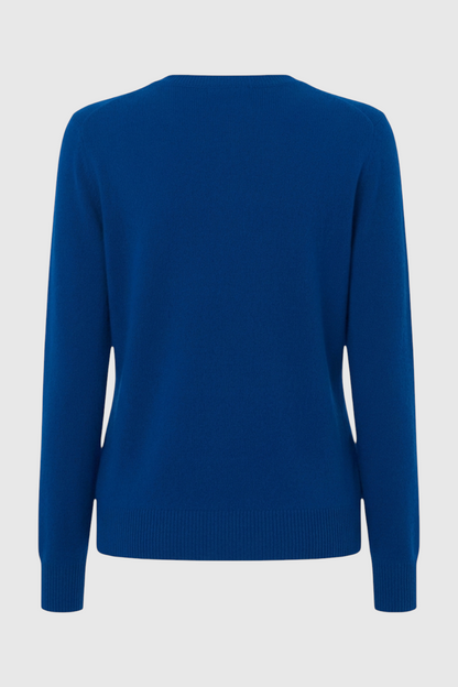 Cashmere V-Neck Sweater | Long Sleeve Knit, Slim Fit, Seamless Finish