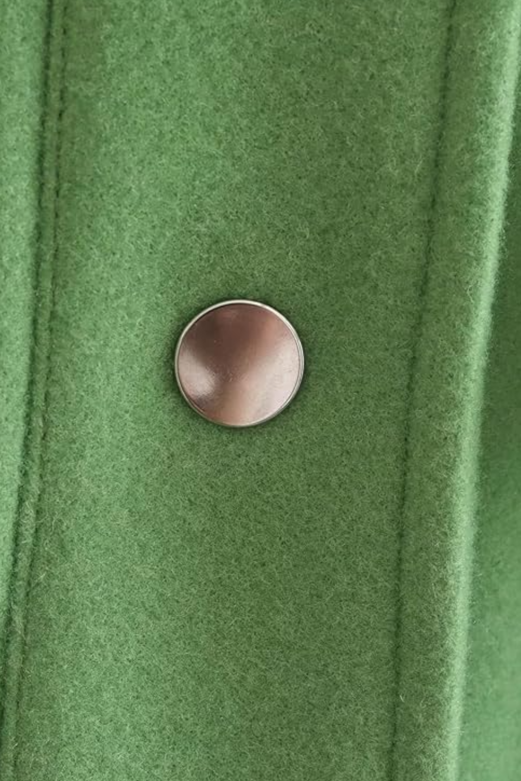 Cropped Button Jacket | Square Collar, Front Pocket Detail