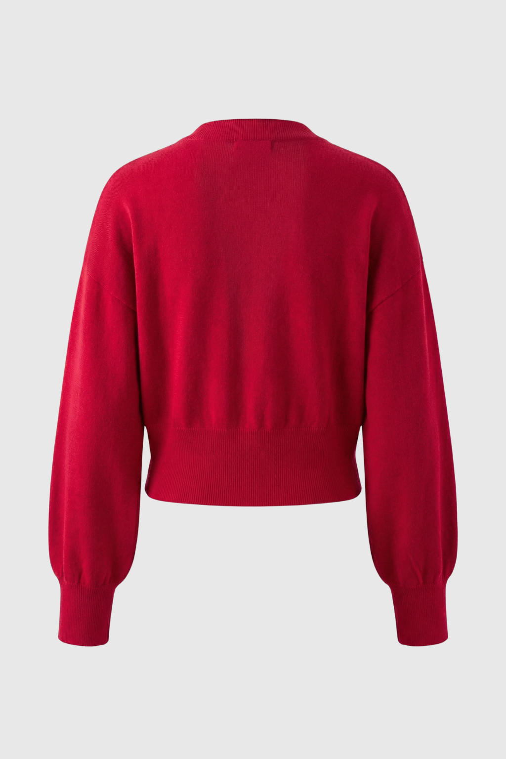 Maison Heart-Button Cardigan | Round Neck | Cropped Length | Regular Fit