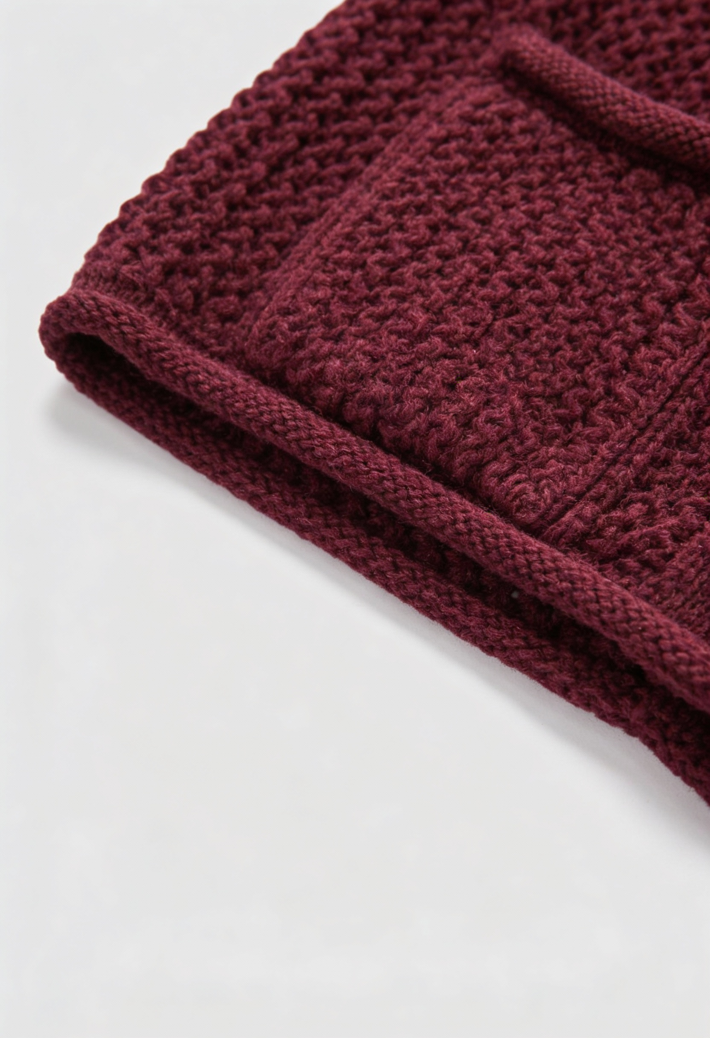 Maison Textured Knit Cardigan | Round Neck | Pocket Detail | Regular Fit