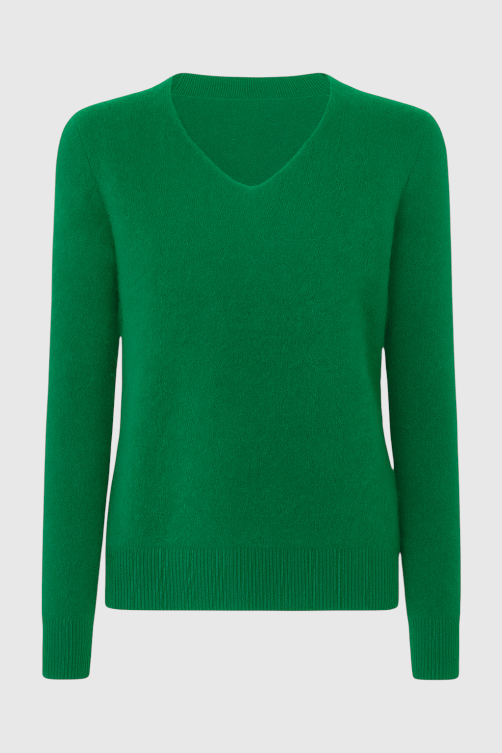 Cashmere V-Neck Sweater | Long Sleeve Knit, Slim Fit, Seamless Finish