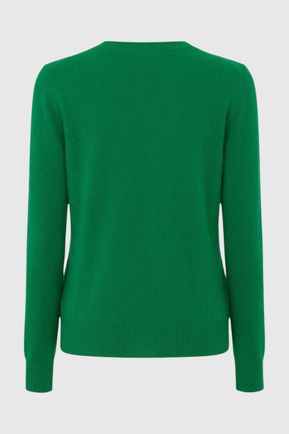 Cashmere V-Neck Sweater | Long Sleeve Knit, Slim Fit, Seamless Finish