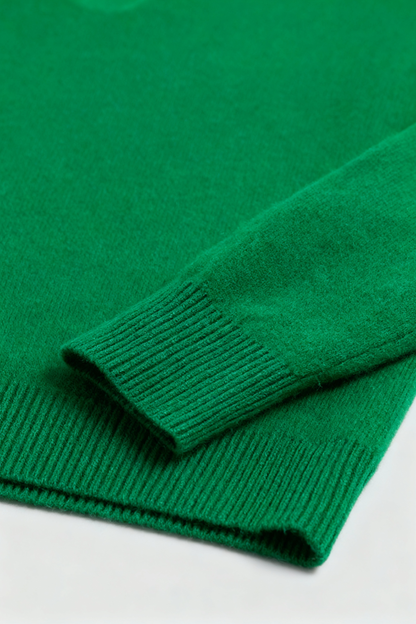 Cashmere V-Neck Sweater | Long Sleeve Knit, Slim Fit, Seamless Finish