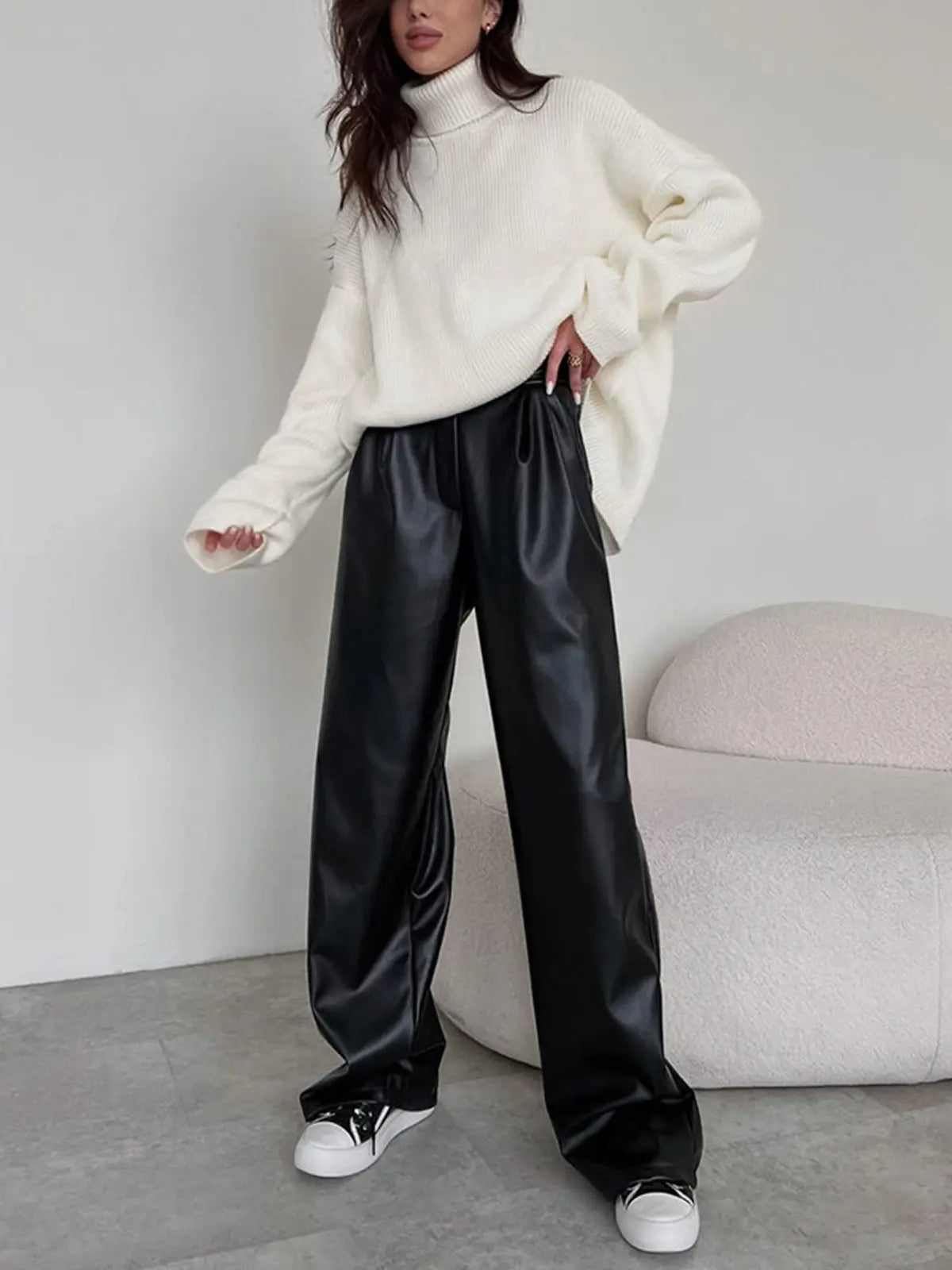 Women High Waist Baggy Pants