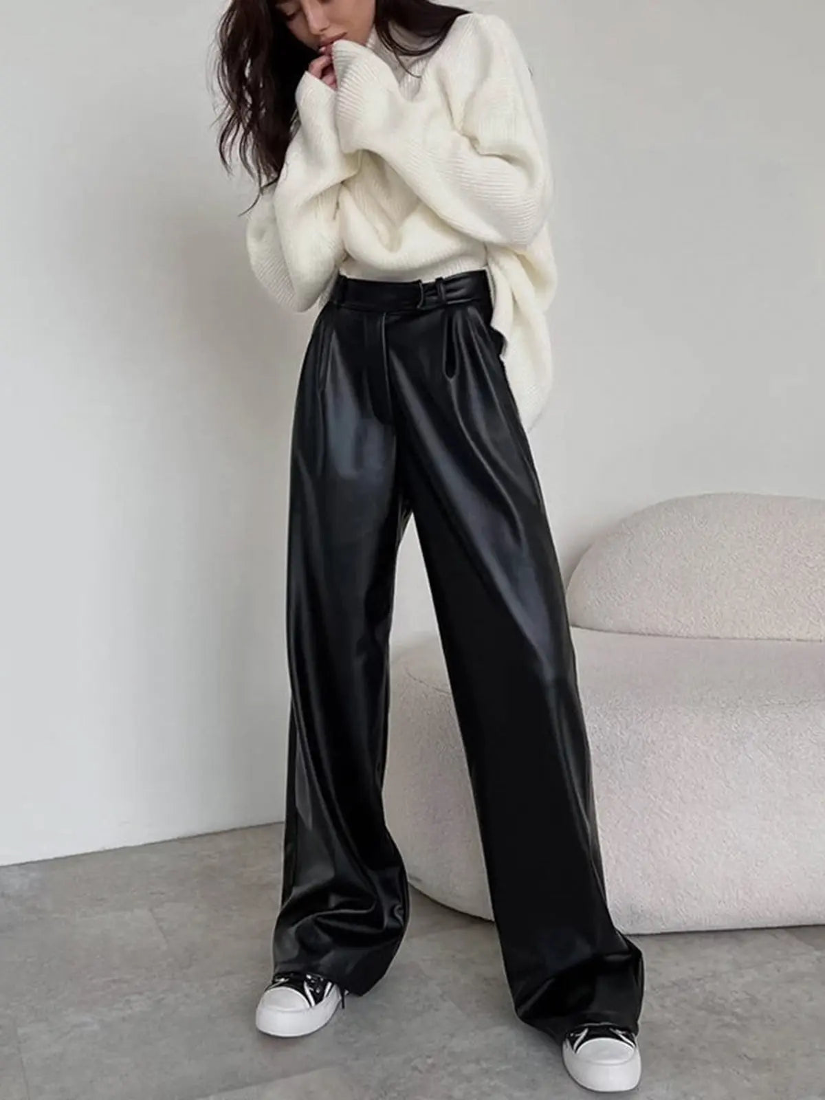 Women High Waist Baggy Pants
