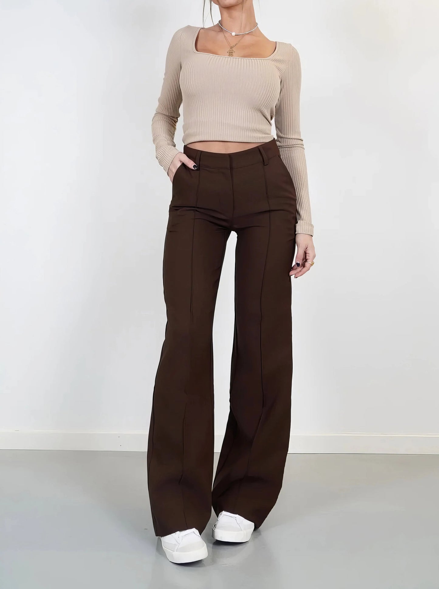 Women High Waist Trousers
